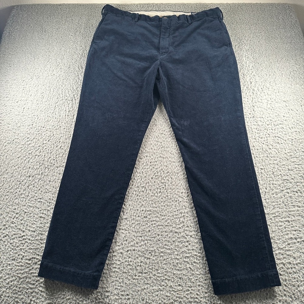 Polo Ralph Lauren Pants Mens 40x32 Slim Fit Navy Corduroy Straight Leg Chino